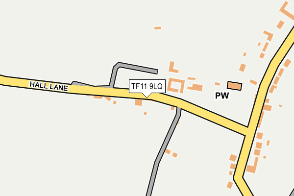 TF11 9LQ map - OS OpenMap – Local (Ordnance Survey) TF11 9LQ map - OS OpenMap – Local (Ordnance Survey)