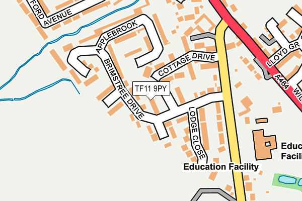 TF11 9PY map - OS OpenMap – Local (Ordnance Survey) TF11 9PY map - OS OpenMap – Local (Ordnance Survey)