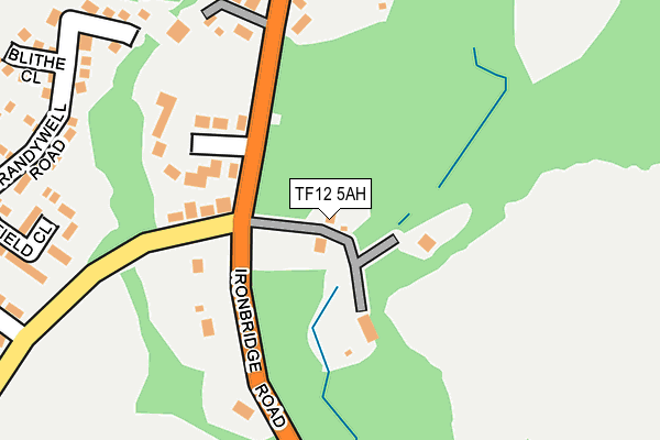TF12 5AH map - OS OpenMap – Local (Ordnance Survey) TF12 5AH map - OS OpenMap – Local (Ordnance Survey)