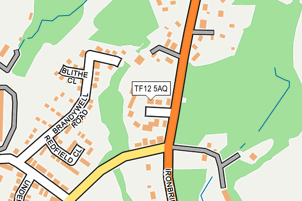TF12 5AQ map - OS OpenMap – Local (Ordnance Survey) TF12 5AQ map - OS OpenMap – Local (Ordnance Survey)
