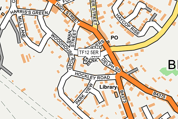 TF12 5ER map - OS OpenMap – Local (Ordnance Survey) TF12 5ER map - OS OpenMap – Local (Ordnance Survey)