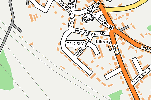 TF12 5HY map - OS OpenMap – Local (Ordnance Survey) TF12 5HY map - OS OpenMap – Local (Ordnance Survey)
