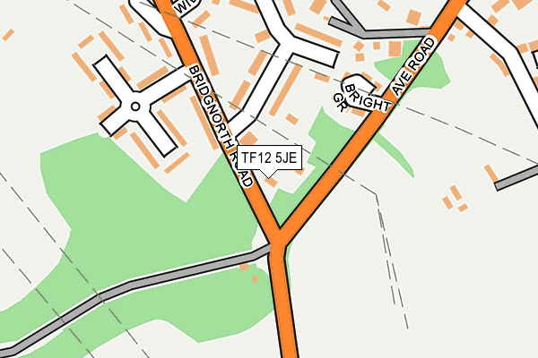 TF12 5JE map - OS OpenMap – Local (Ordnance Survey) TF12 5JE map - OS OpenMap – Local (Ordnance Survey)