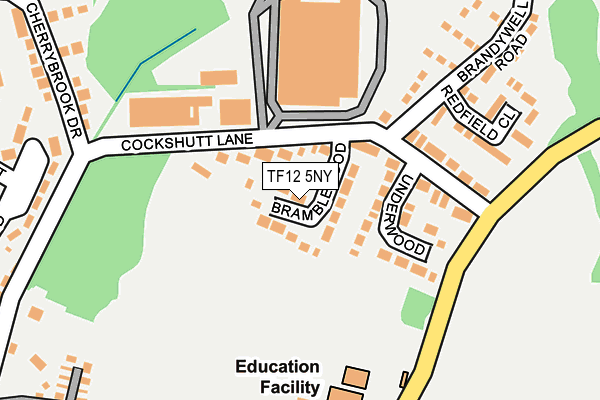 TF12 5NY map - OS OpenMap – Local (Ordnance Survey) TF12 5NY map - OS OpenMap – Local (Ordnance Survey)