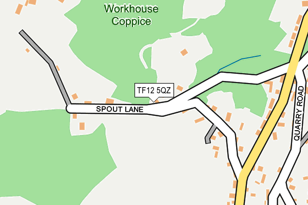 TF12 5QZ map - OS OpenMap – Local (Ordnance Survey) TF12 5QZ map - OS OpenMap – Local (Ordnance Survey)