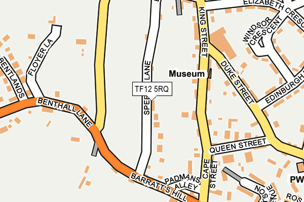 TF12 5RQ map - OS OpenMap – Local (Ordnance Survey) TF12 5RQ map - OS OpenMap – Local (Ordnance Survey)