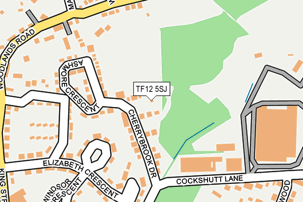 TF12 5SJ map - OS OpenMap – Local (Ordnance Survey) TF12 5SJ map - OS OpenMap – Local (Ordnance Survey)