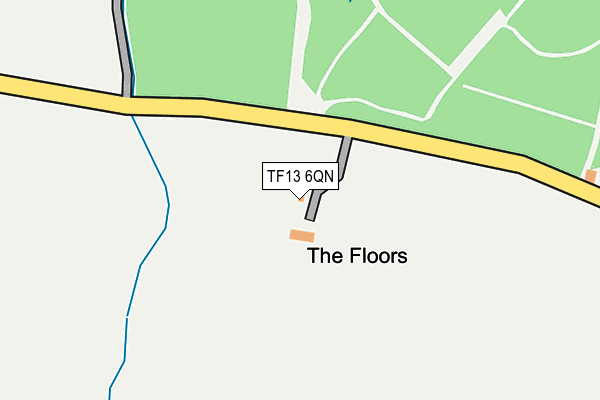 TF13 6QN map - OS OpenMap – Local (Ordnance Survey) TF13 6QN map - OS OpenMap – Local (Ordnance Survey)