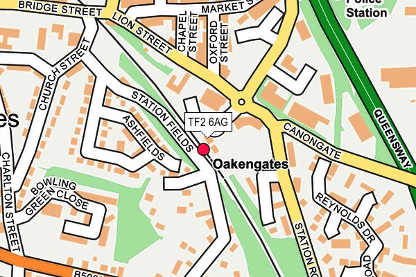 TF2 6AG map - OS OpenMap – Local (Ordnance Survey) TF2 6AG map - OS OpenMap – Local (Ordnance Survey)