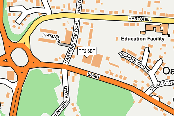 TF2 6BF map - OS OpenMap – Local (Ordnance Survey) TF2 6BF map - OS OpenMap – Local (Ordnance Survey)