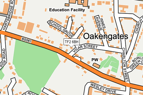 TF2 6BH map - OS OpenMap – Local (Ordnance Survey) TF2 6BH map - OS OpenMap – Local (Ordnance Survey)