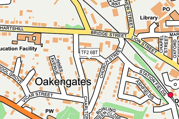 TF2 6BT map - OS OpenMap – Local (Ordnance Survey) TF2 6BT map - OS OpenMap – Local (Ordnance Survey)