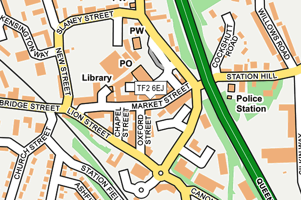 TF2 6EJ map - OS OpenMap – Local (Ordnance Survey) TF2 6EJ map - OS OpenMap – Local (Ordnance Survey)