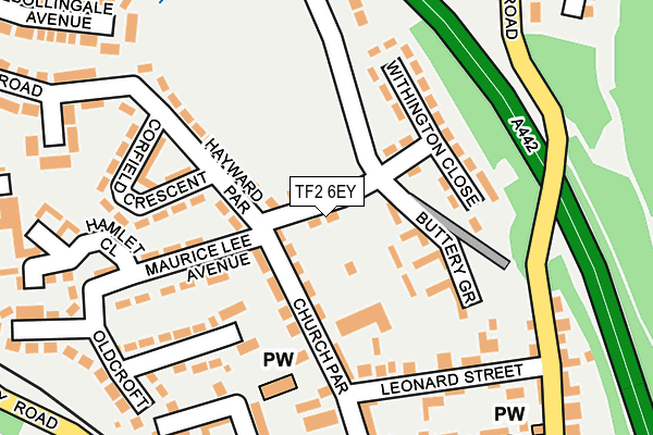 TF2 6EY map - OS OpenMap – Local (Ordnance Survey) TF2 6EY map - OS OpenMap – Local (Ordnance Survey)