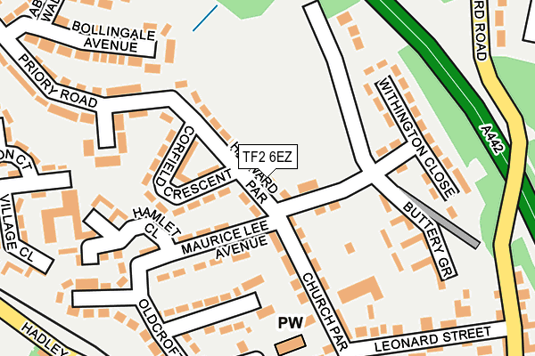 TF2 6EZ map - OS OpenMap – Local (Ordnance Survey) TF2 6EZ map - OS OpenMap – Local (Ordnance Survey)