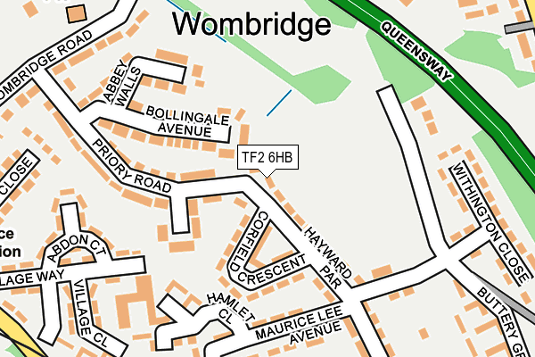 TF2 6HB map - OS OpenMap – Local (Ordnance Survey) TF2 6HB map - OS OpenMap – Local (Ordnance Survey)