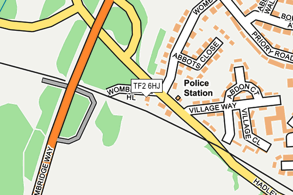 TF2 6HJ map - OS OpenMap – Local (Ordnance Survey) TF2 6HJ map - OS OpenMap – Local (Ordnance Survey)