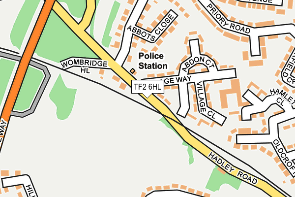 TF2 6HL map - OS OpenMap – Local (Ordnance Survey) TF2 6HL map - OS OpenMap – Local (Ordnance Survey)