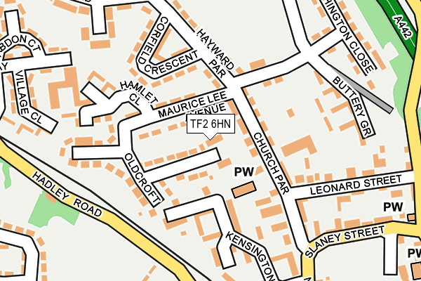 TF2 6HN map - OS OpenMap – Local (Ordnance Survey) TF2 6HN map - OS OpenMap – Local (Ordnance Survey)