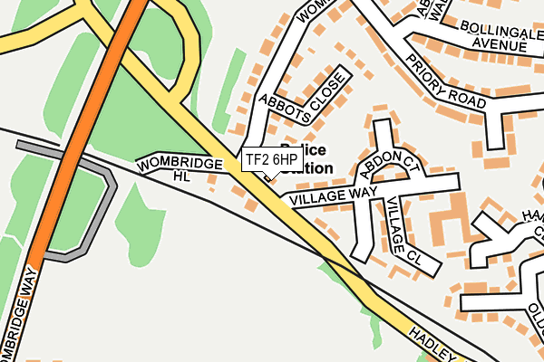 TF2 6HP map - OS OpenMap – Local (Ordnance Survey) TF2 6HP map - OS OpenMap – Local (Ordnance Survey)