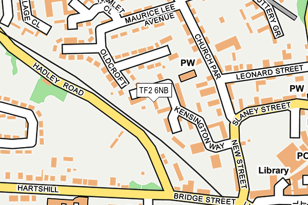 TF2 6NB map - OS OpenMap – Local (Ordnance Survey) TF2 6NB map - OS OpenMap – Local (Ordnance Survey)
