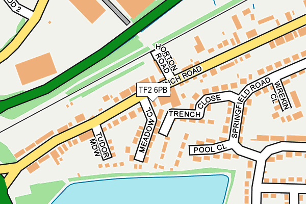 TF2 6PB map - OS OpenMap – Local (Ordnance Survey) TF2 6PB map - OS OpenMap – Local (Ordnance Survey)