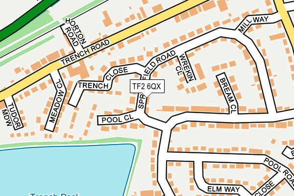 TF2 6QX map - OS OpenMap – Local (Ordnance Survey) TF2 6QX map - OS OpenMap – Local (Ordnance Survey)