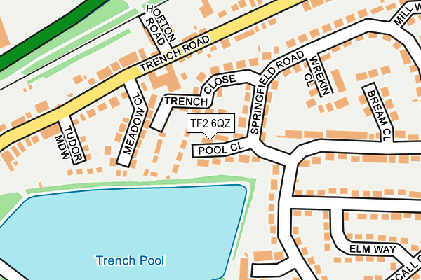 TF2 6QZ map - OS OpenMap – Local (Ordnance Survey) TF2 6QZ map - OS OpenMap – Local (Ordnance Survey)