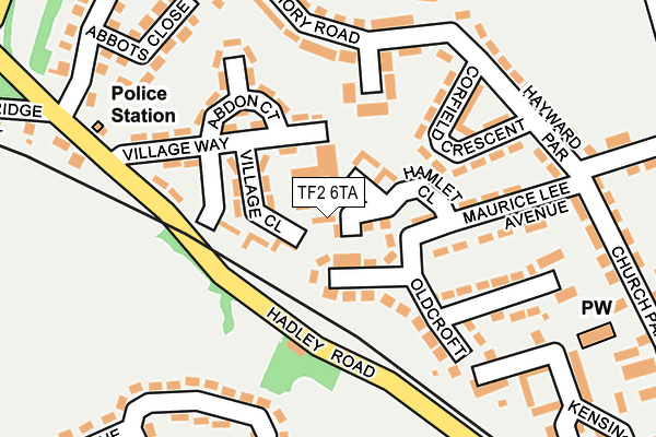 TF2 6TA map - OS OpenMap – Local (Ordnance Survey) TF2 6TA map - OS OpenMap – Local (Ordnance Survey)