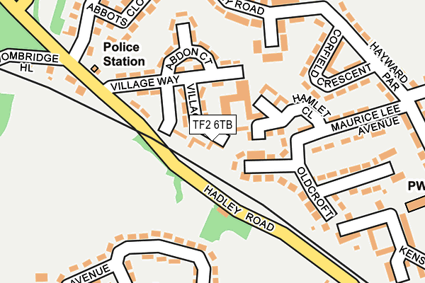 TF2 6TB map - OS OpenMap – Local (Ordnance Survey) TF2 6TB map - OS OpenMap – Local (Ordnance Survey)