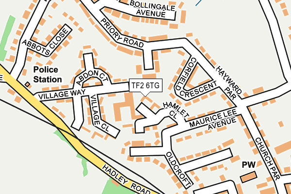 TF2 6TG map - OS OpenMap – Local (Ordnance Survey) TF2 6TG map - OS OpenMap – Local (Ordnance Survey)
