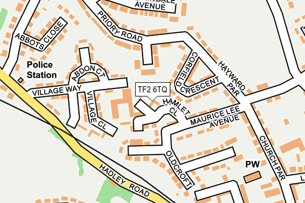 TF2 6TQ map - OS OpenMap – Local (Ordnance Survey) TF2 6TQ map - OS OpenMap – Local (Ordnance Survey)