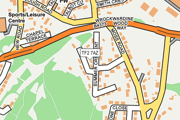 TF2 7AZ map - OS OpenMap – Local (Ordnance Survey) TF2 7AZ map - OS OpenMap – Local (Ordnance Survey)