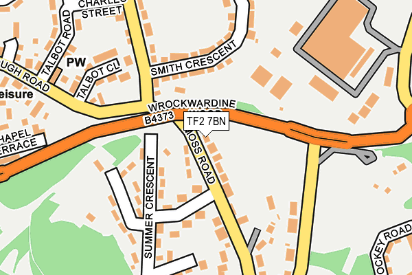 TF2 7BN map - OS OpenMap – Local (Ordnance Survey) TF2 7BN map - OS OpenMap – Local (Ordnance Survey)