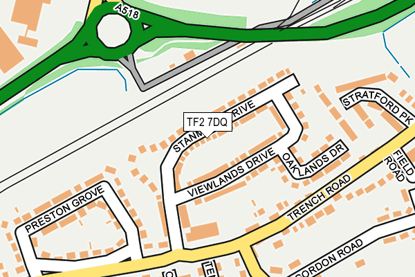 TF2 7DQ map - OS OpenMap – Local (Ordnance Survey) TF2 7DQ map - OS OpenMap – Local (Ordnance Survey)