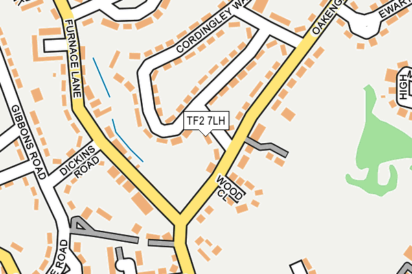 TF2 7LH map - OS OpenMap – Local (Ordnance Survey) TF2 7LH map - OS OpenMap – Local (Ordnance Survey)