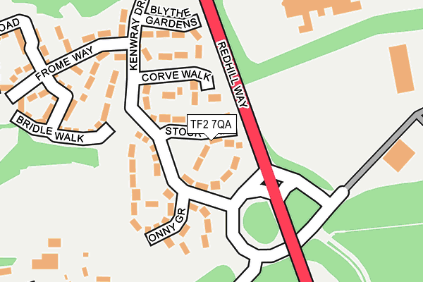 TF2 7QA map - OS OpenMap – Local (Ordnance Survey)