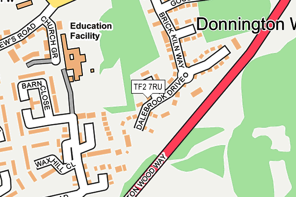 TF2 7RU map - OS OpenMap – Local (Ordnance Survey) TF2 7RU map - OS OpenMap – Local (Ordnance Survey)