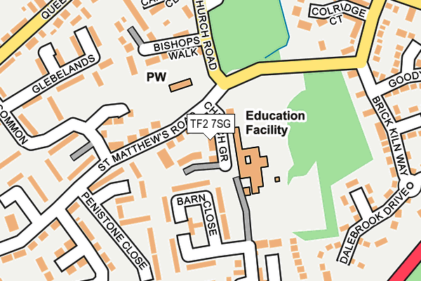 TF2 7SG map - OS OpenMap – Local (Ordnance Survey) TF2 7SG map - OS OpenMap – Local (Ordnance Survey)