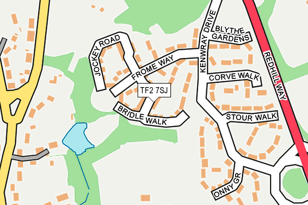 TF2 7SJ map - OS OpenMap – Local (Ordnance Survey) TF2 7SJ map - OS OpenMap – Local (Ordnance Survey)