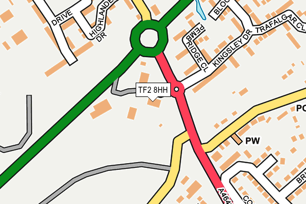 TF2 8HH map - OS OpenMap – Local (Ordnance Survey) TF2 8HH map - OS OpenMap – Local (Ordnance Survey)