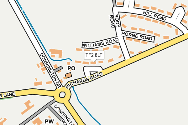 TF2 8LT map - OS OpenMap – Local (Ordnance Survey) TF2 8LT map - OS OpenMap – Local (Ordnance Survey)