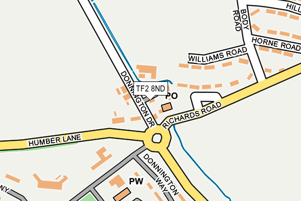 TF2 8ND map - OS OpenMap – Local (Ordnance Survey) TF2 8ND map - OS OpenMap – Local (Ordnance Survey)