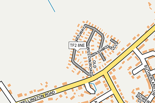 TF2 8NE map - OS OpenMap – Local (Ordnance Survey) TF2 8NE map - OS OpenMap – Local (Ordnance Survey)