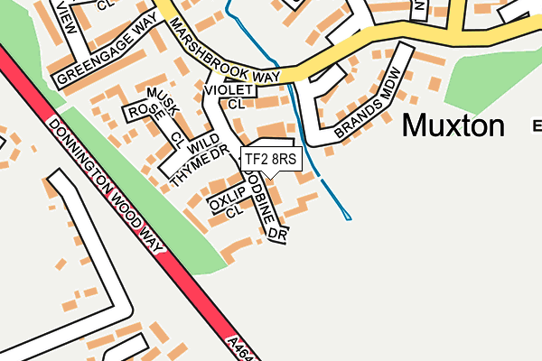TF2 8RS map - OS OpenMap – Local (Ordnance Survey) TF2 8RS map - OS OpenMap – Local (Ordnance Survey)