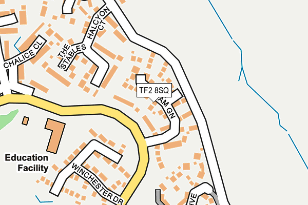TF2 8SQ map - OS OpenMap – Local (Ordnance Survey) TF2 8SQ map - OS OpenMap – Local (Ordnance Survey)