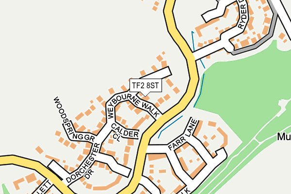TF2 8ST map - OS OpenMap – Local (Ordnance Survey) TF2 8ST map - OS OpenMap – Local (Ordnance Survey)