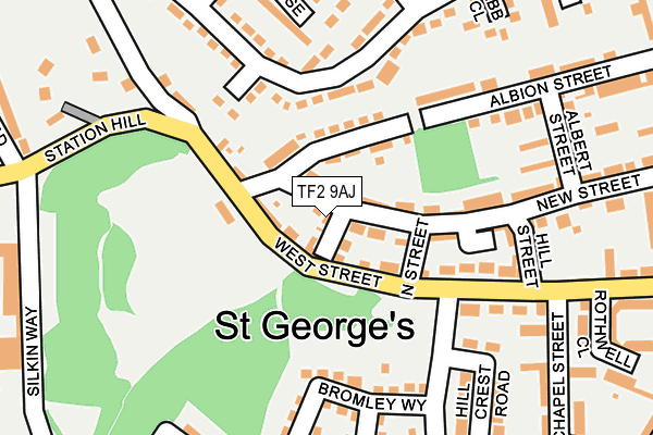TF2 9AJ map - OS OpenMap – Local (Ordnance Survey) TF2 9AJ map - OS OpenMap – Local (Ordnance Survey)