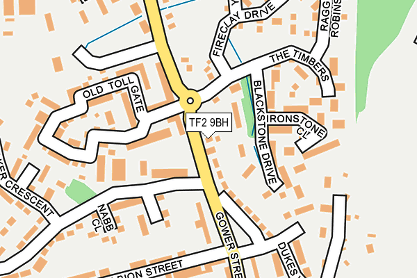 TF2 9BH map - OS OpenMap – Local (Ordnance Survey) TF2 9BH map - OS OpenMap – Local (Ordnance Survey)