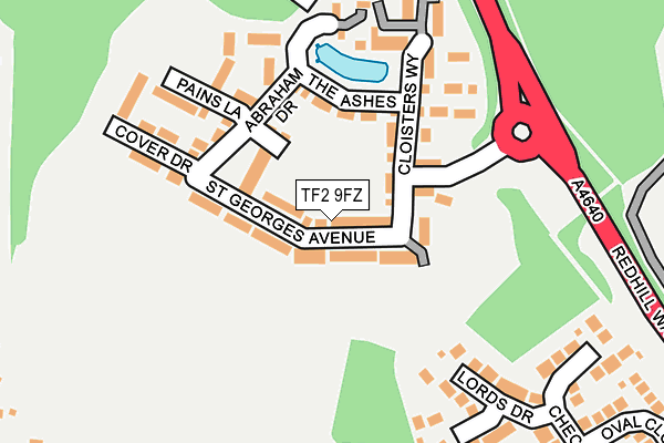 TF2 9FZ map - OS OpenMap – Local (Ordnance Survey) TF2 9FZ map - OS OpenMap – Local (Ordnance Survey)